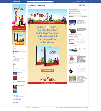 Picked.com Custom Facebook iFrame Application Like-Gate Reveal Welcome Landing Tab designed by CustomTwit.com