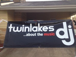 twinlakes dj custom Logo & Full Size Banner designed by CustomTwit.com