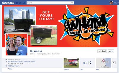 WHAM Mobile Billboards custom Facebook Timeline Cover Image & Facebook Avatar designed by CustomTwit.com