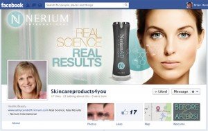 Nerium International Skin Care Products custom Facebook Timeline Cover Image & Avatar as presented by SkinCareProducts4U designed by www.CustomTwit.com