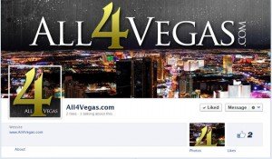 All4Vegas.com Custom Facebook Timeline Cover Image and Avatar