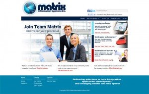 MatrixIS custom WordPress site and blog design by www.CustomTwit.com